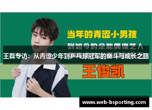王磊专访：从青涩少年到乒乓球冠军的奋斗与成长之路